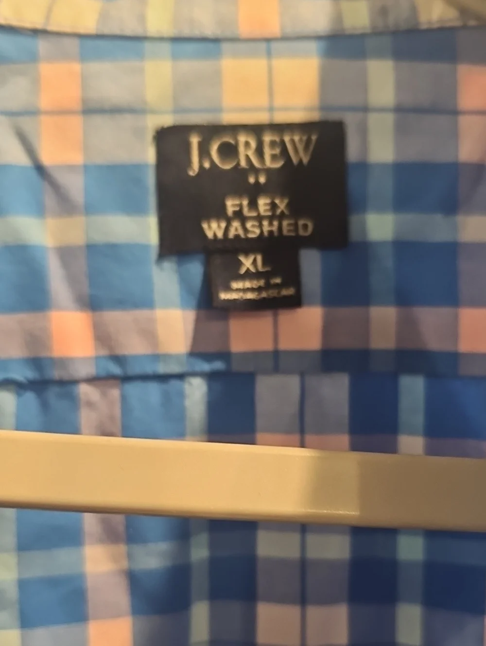 J.Crew Blue Plaid Button-Up Shirt
